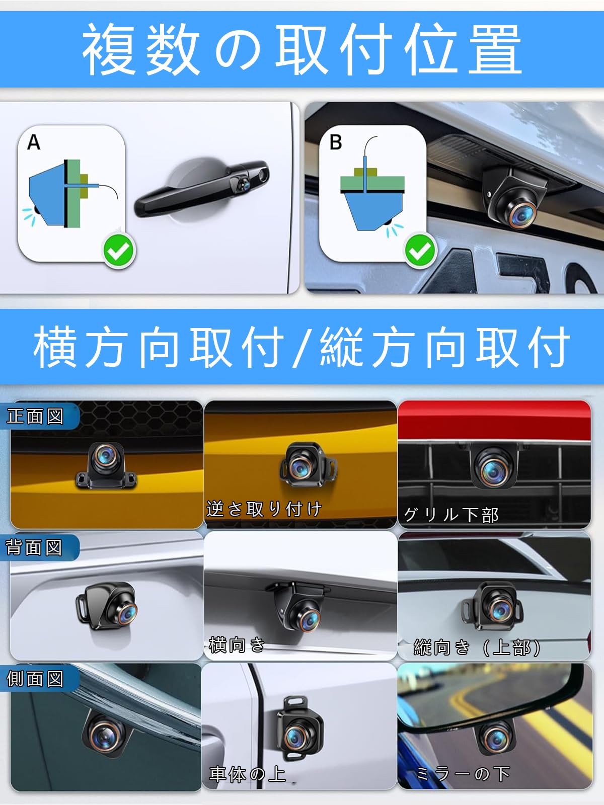 Amazon.co.jp: バックカメラ車 リアカメラ 1080P 4ピンコネクタ・正像
